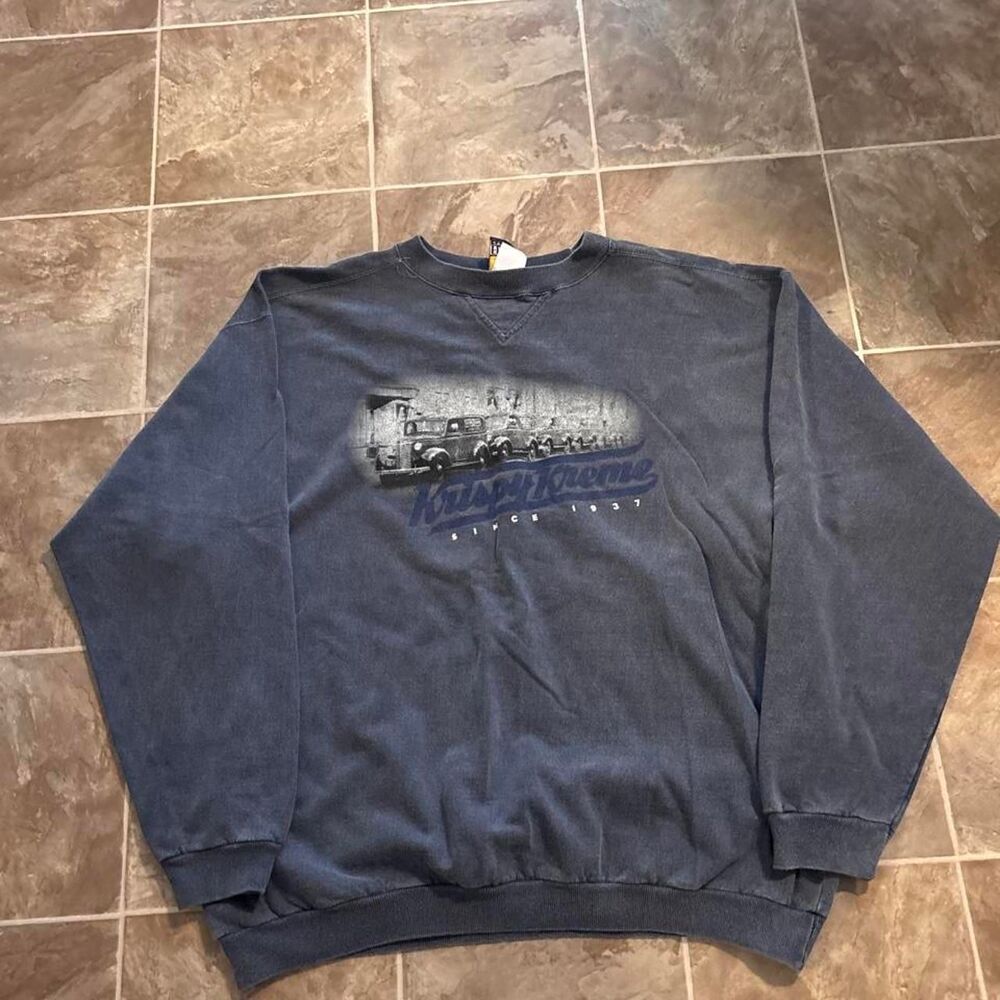 Unbranded Men's Navy and Blue Sweatshirt